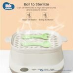 Kids Station 2 Piece Portable Silicone Baby Feeding Set -Fork - Spoon - Make Mealtime Fun and Easy for Your Little One - Portable and Diaper Bag Friendly - Mealtime Essentials (Green) - Fast Shipping to USA & Canada - Image 5