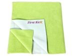First Kick Waterproof Baby Bed Protector/Mattress Cotton Dry Sheet (70cm X 50cm) for Born Baby/Kids- (Parrot Green) - Small - Fast Shipping to USA & Canada - Image 2