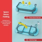 StarAndDaisy Baby Bathtub for 0-5 Years/Foldable Bathtub for Kids with Space-Saving Design, Newborn Baby Folding Bath Tub for Boys & Girls with Soap Tray, Easy to Store (BT-Blue) - Fast Shipping to USA & Canada - Image 7