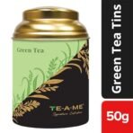 TE-A-ME Green Tea Tin, 50 GMS and TE-A-ME Jasmine Green Tin Tea 50 GMS - Fast Shipping to USA & Canada - Image 4