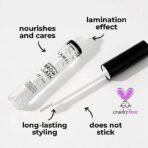 Lamel Lamination Brow & Lash Gel | Clear Brow Gel for Eyebrows & Eyelashes | Brow Setter & Lash Mascara with Lamination Effect | Transparent Eyebrow Gel | Smudge-Proof, Long-Lasting Hold | 6ml - Fast Shipping to USA & Canada - Image 4