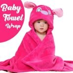 First Kick Fleece New Born Baby Blanket Pack of Super Soft Bathrobe Baby Wrapper Cum Baby Bath Towel For Baby Boys, Baby Girls, Babies (80Cm X 80Cm, 0-6 Months Lightweight (Pink) - Fast Shipping to USA & Canada - Image 3
