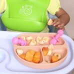 a baby cherry - Suction Plates for Baby & Toddler | Silicone Plates for Babies | BPA Free | Divided Plate for Kids Self Feeding 6M ~24 M - Fast Shipping to USA & Canada - Image 7