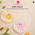 StarAndDaisy Reusable Silicone Bib for Baby with Adjustable Buttons for Mess-Free Feeding - Fast Shipping to USA & Canada - Image 4