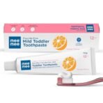 Mee Mee Fluoride-Free Toothpaste Fortified with Triple Calcium Phosphate, Orange Flavor, Cavity Protection 3+ years (70 gram) - Fast Shipping to USA & Canada - Image 2