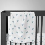 1ST STEP Muslin Swaddle 60cm*75cm (Pack of 2) Rainbow, Hearts - Fast Shipping to USA & Canada - Image 7