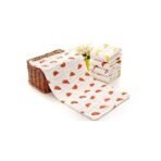 MOM CARE Muslin Cotton Burping Towels for Newborn Baby Extra Soft Large Hankies,washcloth, Reusable Napkins for Babies Infants Toddlers (Pack of 5) White - Fast Shipping to USA & Canada - Image 2