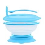 1st Step BPA Free Polypropylene Microwave Friendly Feeding Bowl with Spoon (Blue) - Fast Shipping to USA & Canada - Image 3