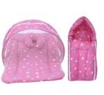 Infantbond Mattress with Net & Sleeping Bag (Pink Star) ? Fast Shipping to USA & Canada - Image 2