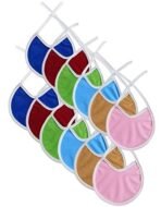 First Kick Waterproof Laminated Baby Apron with Bib Knot Pack of 12 - Fast Shipping to USA & Canada - Image 2