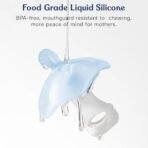 StarAndDaisy Umbrella Shape Baby Silicone Soother for 6 to 18 Months with Travel Case Teething Toy for Babies, Soother for Infants Sore Gums - Blue - Fast Shipping to USA & Canada - Image 6