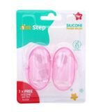 1st Step Silicone Finger Brush Pack of 2 (Pink) - Fast Shipping to USA & Canada - Image 5