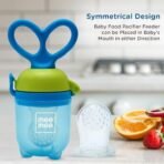 Mee Mee Advanced Fruit & Food Nutritional Baby Feeder | Safe and BPA-Free Solution | Ideal for Babies 6 to 12 Months Old | Enhance Feeding Experience with Baby Grip Feeder (Blue) - Fast Shipping to USA & Canada - Image 3