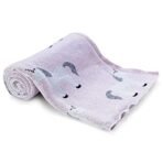 haus & kinder Hugsy Alpaca 100% Pure Cotton Knitted Summer/AC Blanket for Baby with Toy (Fluffy Pony), TC - 150, Pink - Fast Shipping to USA & Canada - Image 6