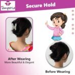 TEMPERIA (2 pcs) Pearl Hair Clips for Women & Girls - Korean Clutcher Clutches Claw Clip Accessories - Sparkling Pearl Design, Stylish, Fashional (DN09) - Fast Shipping to USA & Canada - Image 7