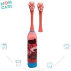MOM CARE Kids Battery Toothbrush,Advanced Sonic technology,Vibrating Mode, Extra Soft Bristles,3X Efficiency Of Manual, Effective Cleaning Of Your Child?s Teeth, Improving Oral Health Red - Fast Shipping to USA & Canada - Image 6