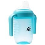 1ST STEP Matte Collection BPA Free Polypropylene Soft Spout Sipper with Twin Handles for Easy Grip - Blue - Fast Shipping to USA & Canada - Image 7