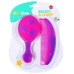 1st Step Baby Comb and Brush Set/Grooming Set with Soft Bristles (Pink) - Fast Shipping to USA & Canada - Image 6