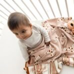 TIDY SLEEP 100% Cotton Knitted Blanket for New Born Baby, Soft and Breathable Quilt Wrapper for New Born Boy & Girl | Size 100 cm x 80 cm, 0 to 18 Month (Girrafe Print) - Fast Shipping to USA & Canada - Image 3