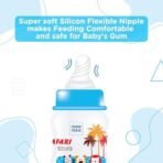 Mee Mee Baby Feeding Bottle 125ml |BPA-Free Baby Milk Bottle with Eazy Flo Technology, Anti-Colic Valve, Non Toxic and Ergonomic Design for New Born/Infants/Toddler Upto 3 Years (Blue, Pack of 2) - Fast Shipping to USA & Canada - Image 4