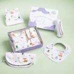 haus & kinder Baby Clothing Set All New Born Combo - Pack Of 5 | Essential Newborn Apparel | Baby Clothing Gift Set | Newborn Shower Gift | Newborn Gift Collection | Woodland Animal, White - Fast Shipping to USA & Canada - Image 2