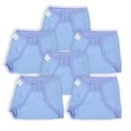 1st Step Washable and 100% Cotton Nappies (Blue, Medium) - Fast Shipping to USA & Canada - Image 2