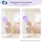 Kids Station 3 Piece BPA-Free Silicone Baby Feeding Set - Baby Plate - Spoon and Bowl - Make Mealtime Fun - Microwave Safe - Unbreakable Eco-Friendly - Organic & Natural (Plate (Set of 3), Purple) - Fast Shipping to USA & Canada - Image 6