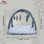 Infantbond Play Gym Mattress with Net (Pack of 5, Grey Moon) ? Fast Shipping to USA & Canada - Image 3