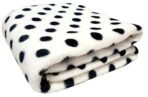 First Kick New Born Super Soft Baby Blanket Wrapper Durable Fleece Polyester Sheet Cum Baby Blanket for Baby Boys, Baby Girls, Babies (100cm x 75cm, 0-6 Months) Black Dotts - Fast Shipping to USA & Canada - Image 3