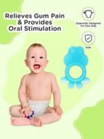 Mee Mee Multi-Textured Soft Silicone Teether, Blue - Fast Shipping to USA & Canada - Image 6