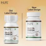 INLIFE Silk Oil Veg Omega 3-6-9 500mg - 60 Capsules - Fast Shipping to USA & Canada - Image 3