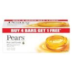 Pears Pure & Gentle Soap Bar (Buy 4 get 1 free) - With Glycerin for Soft, Glowing Skin & Body, Paraben-Free Body Soaps For Bath - Fast Shipping to USA & Canada - Image 2
