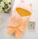 First Kick Baby Blankets New Born Combo Pack of Hooded Supersoft Wearable Wrapper Durable Polyester Cum Baby Sleeping Bag for Babies (70 cm x 76 cm, 0-6 Months) Combo of 2 Peach Pink - Fast Shipping to USA & Canada - Image 3