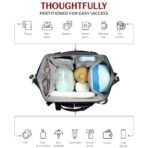 StarAndDaisy Diaper Bag/Maternity Bags for Mothers/Mom with Multi Compartments, Insulated Bottle Pockets, Waterproof, Ultra Vegan Leather, 30L capacity, Light weight - Black - Fast Shipping to USA & Canada - Image 4