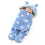 First Kick New Born Baby Blanket Pack of Super Soft Wearable Baby Wrapper Durable Polyester Cum Baby Sleeping Bag for Baby Boys, Baby Girls, Babies (76cm x 70cm, 0-6 Months) Pink Blue - Fast Shipping to USA & Canada - Image 3