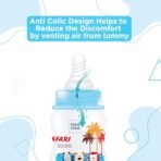 Mee Mee Baby Feeding Bottle 125ml |BPA-Free Baby Milk Bottle with Eazy Flo Technology, Anti-Colic Valve, Non Toxic and Ergonomic Design for New Born/Infants/Toddler Upto 3 Years (Blue, Pack of 2) - Fast Shipping to USA & Canada - Image 6