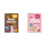 Slurrp Farm High Protein Chocolate Swirl Milk Mix 250g & Slurrp Farm Berry Crunch Strawberry Cereal 400g - Fast Shipping to USA & Canada - Image 2