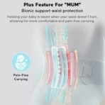 StarAndDaisy Baby Carrier for 0 to 3 Year Baby/Baby Carrier with 6 Carrying Positions/Baby & Toddler Carrier Sling with Hip Seat/Large Storage & Phone Pocket (Grey) - Fast Shipping to USA & Canada - Image 5