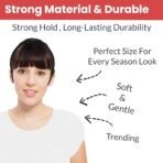 TEMPERIA (6pcs) Hair Band For Girls Women & Kids - Fancy & Stylish Hairband Headband Cute Accessories - Black - Fast Shipping to USA & Canada - Image 4