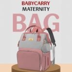 StarAndDaisy Baby Bag for Mother Travel/Maternity Bag with Multi Compartments, Insulated Bottle Pockets, Waterproof, 30L Capacity ? Pink Grey - Fast Shipping to USA & Canada - Image 3