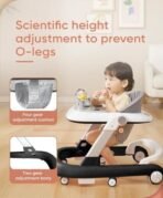 StarAndDaisy Baby Walkers For 6-24 Month Baby Boy Girl/Walker For Kids For 1 Years With Adjustable Height, Musical Tray/WalkerBaby With Brakes Prevant from Falling,Royal Black - Fast Shipping to USA & Canada - Image 7