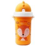 1ST STEP Matte Collection Ideal for Montessori BPA Free Polypropylene Soft Straw Sipper with Twin Handles for Easy Grip - Orange - Fast Shipping to USA & Canada - Image 2