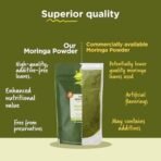 Two Brothers Organic Farms Moringa Powder, made using Farm Grown Moringa Leaves (Drumstick) | Rich in Nutrients | Chemical Free Lab - Tested 100 gms - Fast Shipping to USA & Canada - Image 4