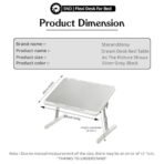 StarAndDaisy Baby Multi-Purpose Laptop/Bed Table with Foldable Legs, Adjustable Height Engineered Wood Lap Table -Black - Fast Shipping to USA & Canada - Image 7