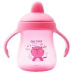 1ST STEP Matte Collection BPA Free Polypropylene Hard Spout Sipper with Twin Handles for Easy Grip - Pink - Fast Shipping to USA & Canada - Image 6
