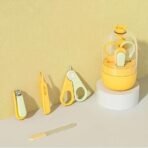 StarAndDaisy 4-in-1 Newborn grooming kit for babies, baby nail scissors Nail Clipper, Tweezer & Nail Cleaning Sets, Toddler Manicure & Pedicure kit, Best Gift for Baby Girl and Baby Boy. (Yellow) - Fast Shipping to USA & Canada - Image 2