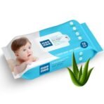 Mee Mee Soft Gentle Baby Wet Wipes (72 Wipes) Pack of 1 | Infused with Aloe Vera and Vitamin E | Paraben & Sulfate Free | Cleansing Wipes | Wipes for Babies - Fast Shipping to USA & Canada - Image 2