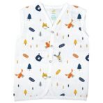 1ST STEP Button Type 100% Organic Muslin Jhabla (Medium (3-6 Months), Multicolor 1) - Fast Shipping to USA & Canada - Image 3