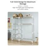 StarAndDaisy Kids FoldableWardrobe with Cover & Drawers/Portable Almirah for Clothes, Shoes, Accessories/Space-Saving Closet with Side Pockets & Hanging Rod (Elegance) - Fast Shipping to USA & Canada - Image 4