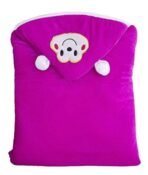 First Kick Baby Blankets Newborn Pack of Super Soft Baby Wrapper Durable Velvet Cum Baby Sleeping Bag for Baby Boys, Baby Girls, Babies (66cm x 66cm, 0-6 Months) Wine - Fast Shipping to USA & Canada - Image 3